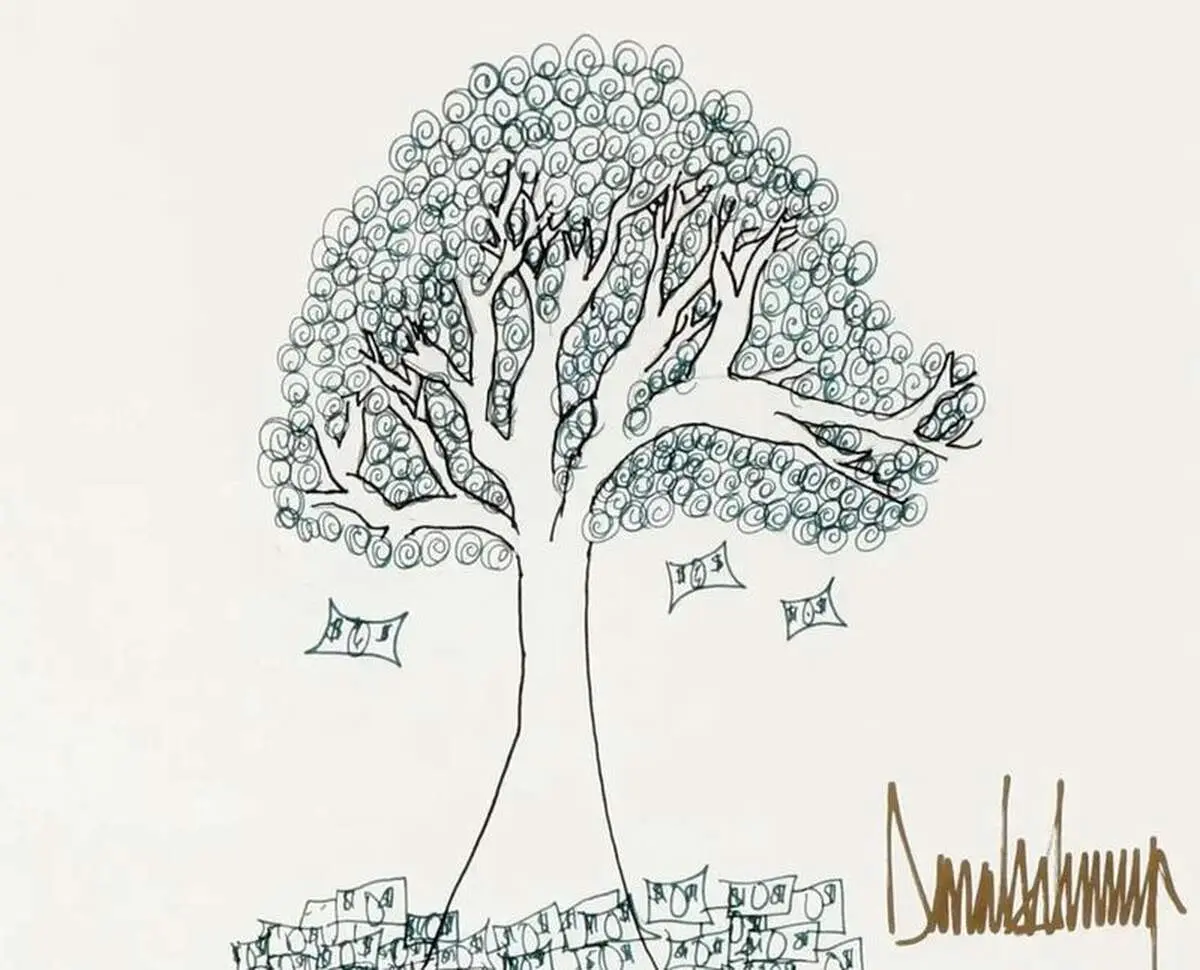 دونالد ترامپ نقاش شد + عکس 