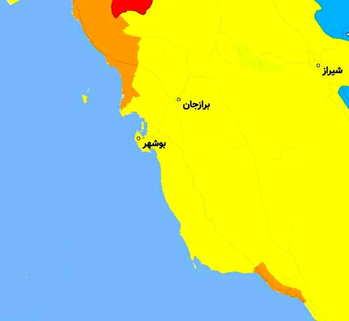 اسامی شهرهای ممنوعه استان بوشهر برای سفر نوروزی 1400