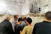 حضور ظریف بر مزار ابراهیم رئیسی + ببینید 