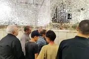 حضور ظریف بر مزار ابراهیم رئیسی + ببینید 