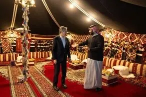 استقبال خاص بن سلمان از مقامات ارشد آمریکایی| پذیرای در خمیه + ببینید 