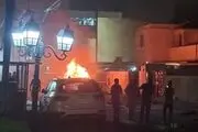 خودروی ائتلاف آمریکایی در بغداد با بمب منفجر شد