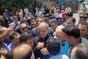 پزشکیان در مناطق کارگرنشین حاشیه تهران| ظریف هم آمد