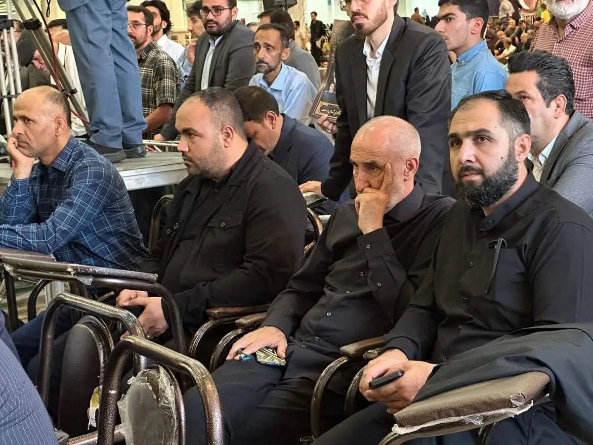حمید نوری در مراسم چهلم شهید رییسی