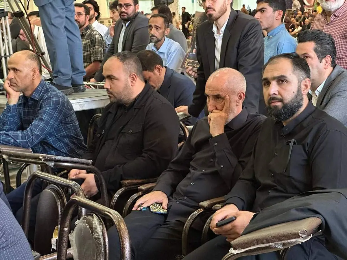 حمید نوری در مراسم چهلم شهید رییسی
