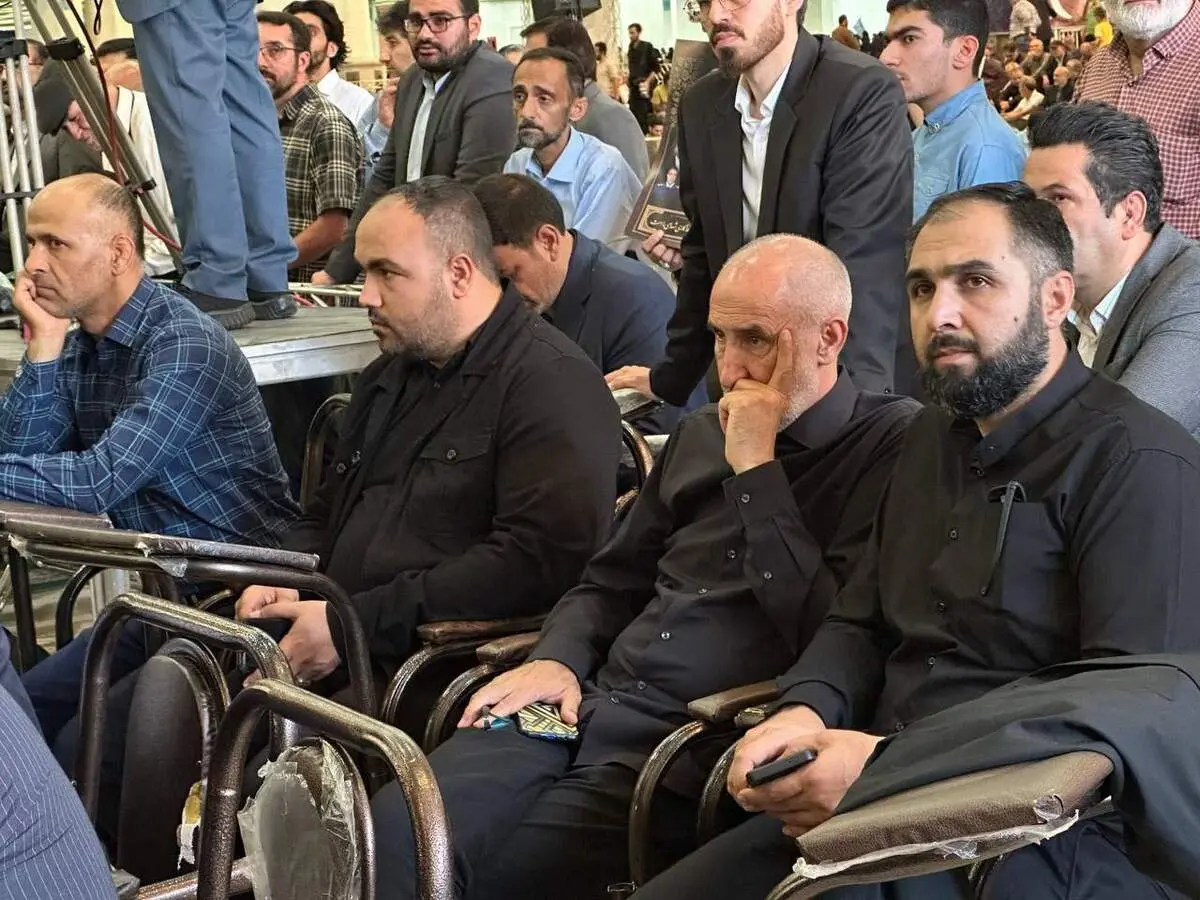 حمید نوری در مراسم چهلم شهید رییسی