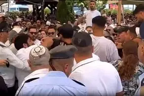 زد و خورد در سخنرانی وزیر جنجالی اسرائیل