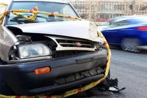 تصادف هولناک سرویس مدرسه با نیسان آبی/ عکس