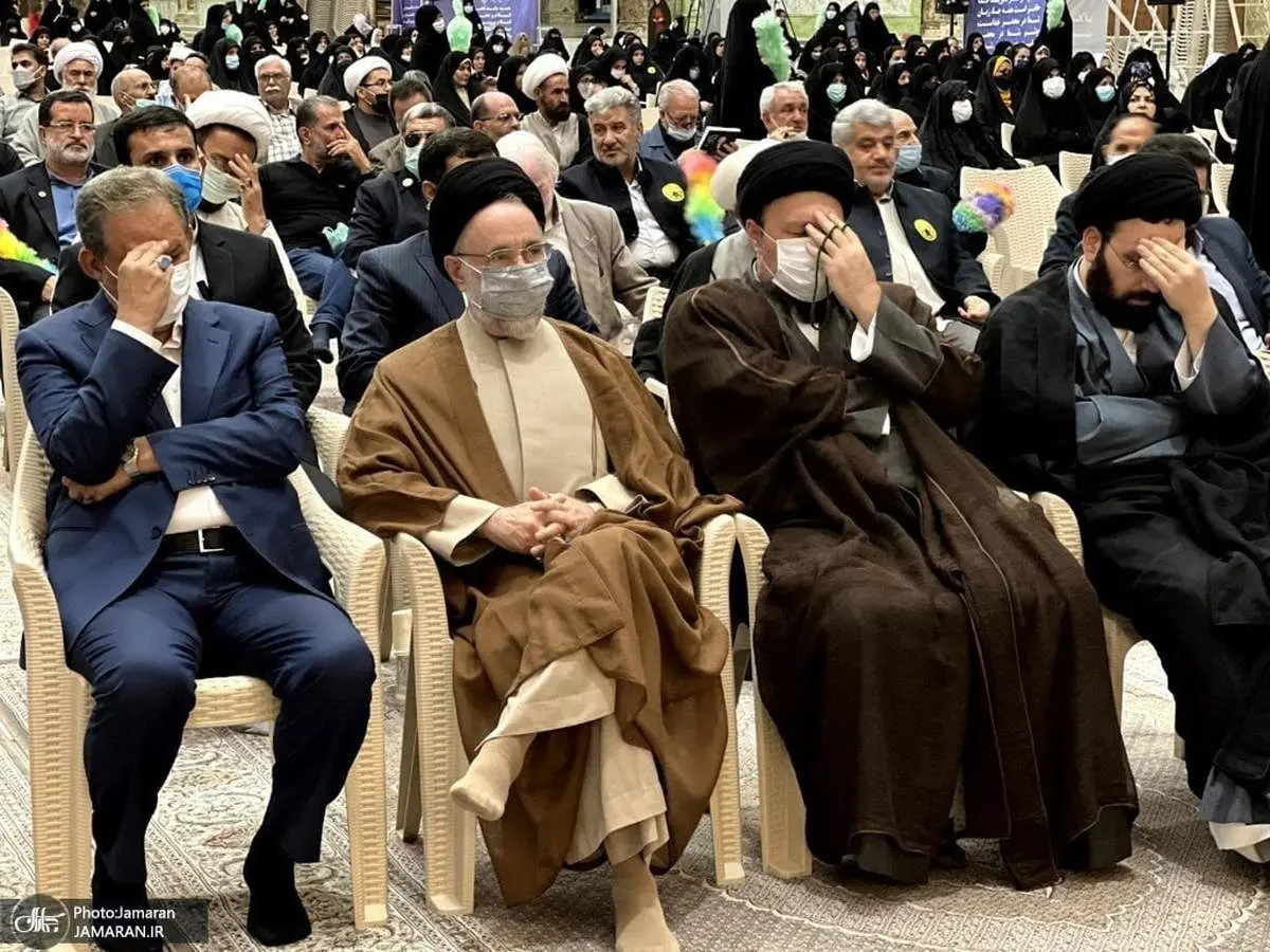 خاتمی، جهانگیری و سید حسن خمینی در یک قاب/ ببینید