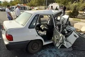 تصادف شدید اتوبوس با پراید 12 مصدوم برجای گذاشت