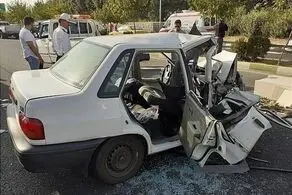 تصادف فجیع یک دستگاه کامیون با ۹ خودرو در محور فیروزکوه