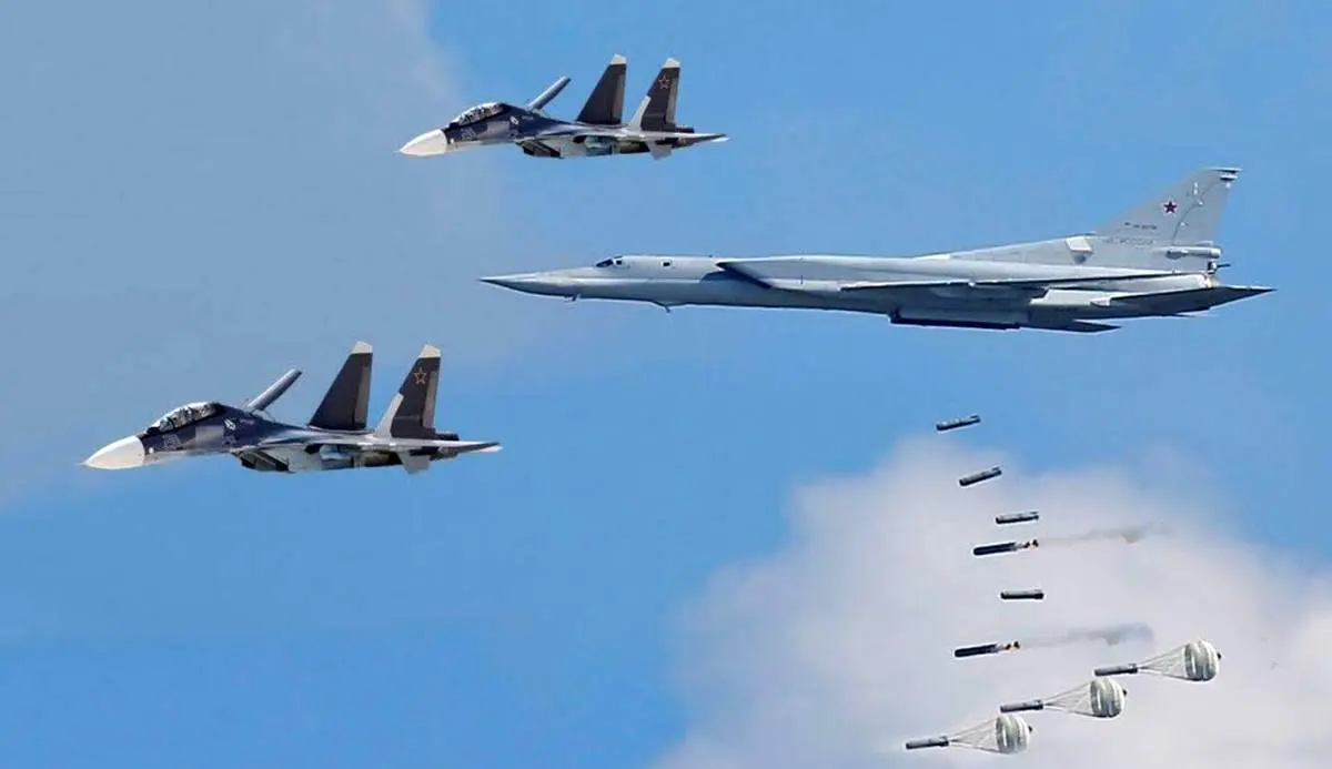 پرواز بمب‌ افکن‌های روسیه بر فراز  ایالت آلاسکا آمریکا