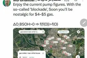 پیام قالیباف خطاب به مردم آمریکا درباره قیمت بنزین 