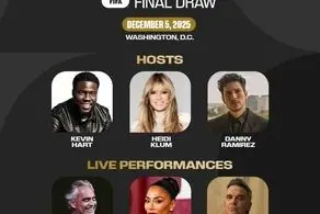 مجریان قرعه‌کشی جام جهانی۲۰۲۶ مشخص شدند