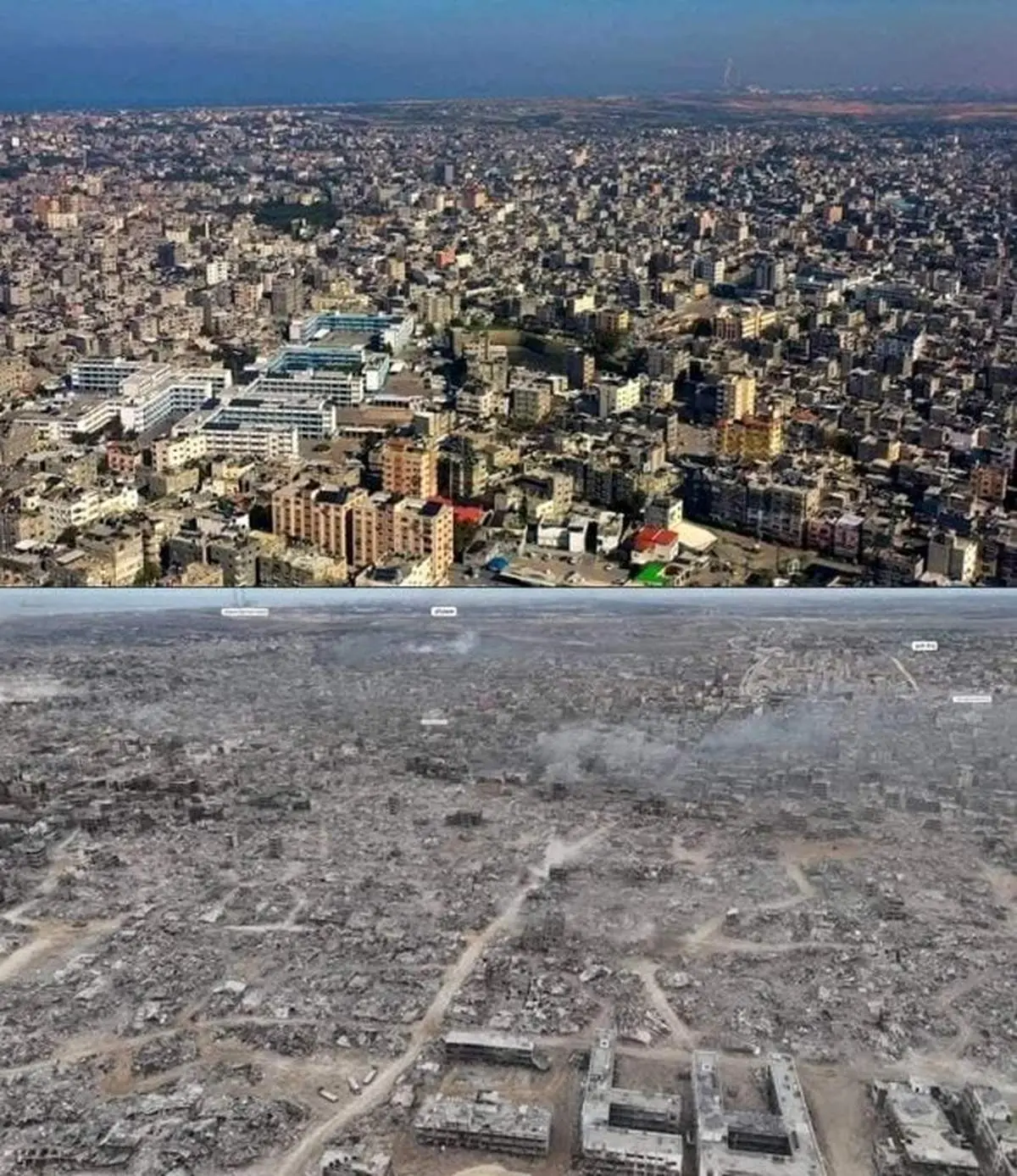اردوگاه جبالیا با خاک یکسان شد + عکس