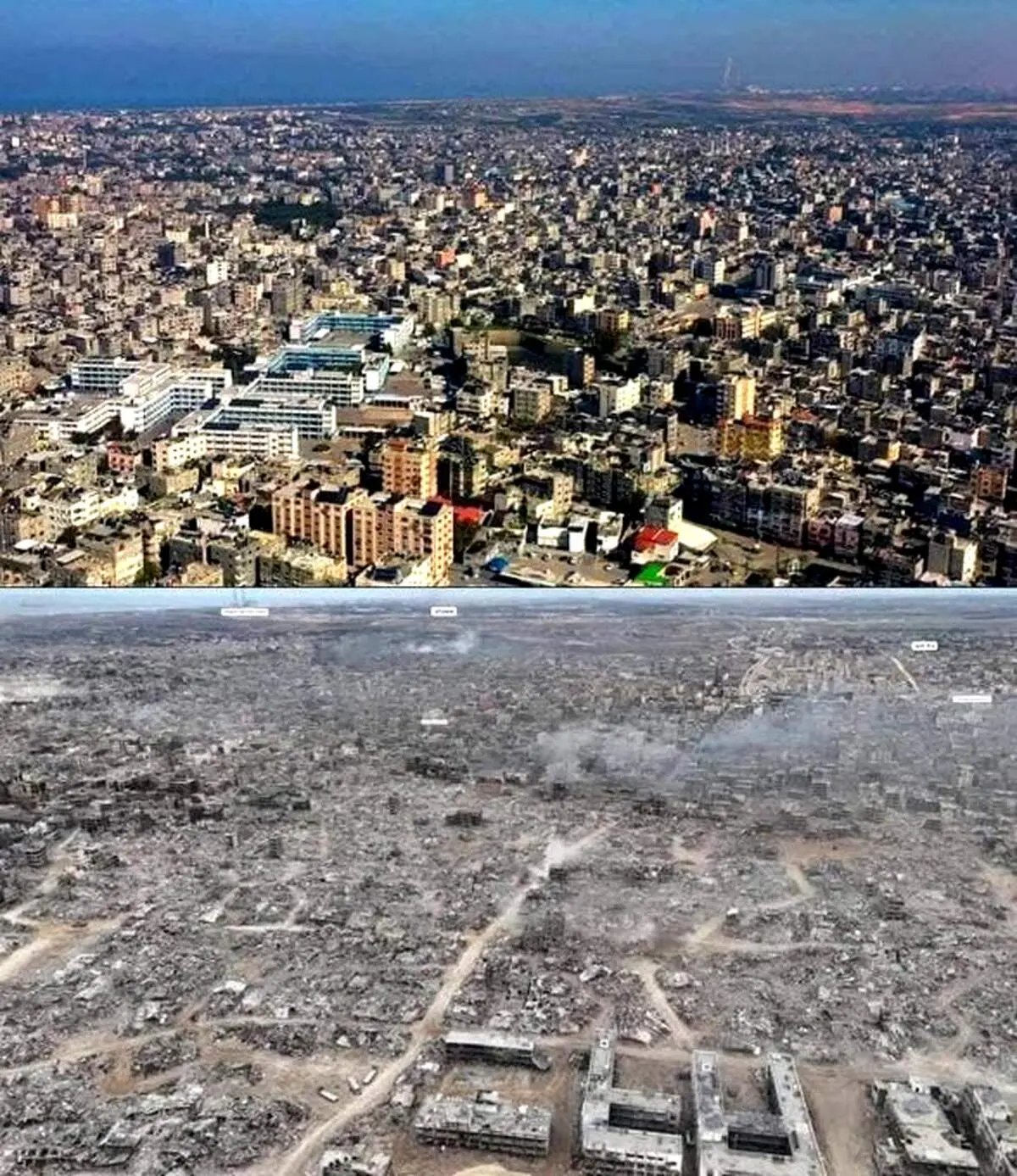 اردوگاه جبالیا با خاک یکسان شد + عکس 