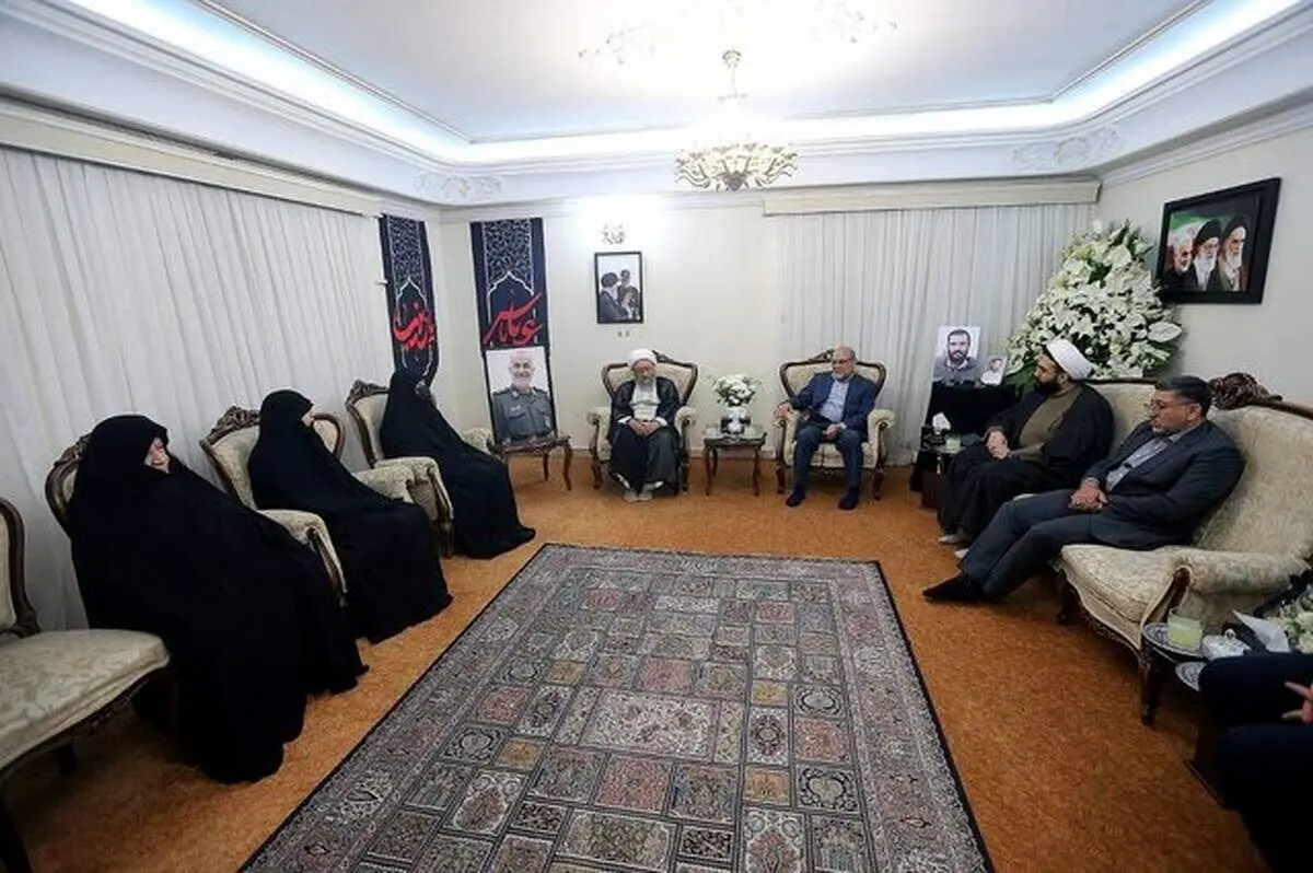 آملی لاریجانی به منزل سردار سلامی رفت 