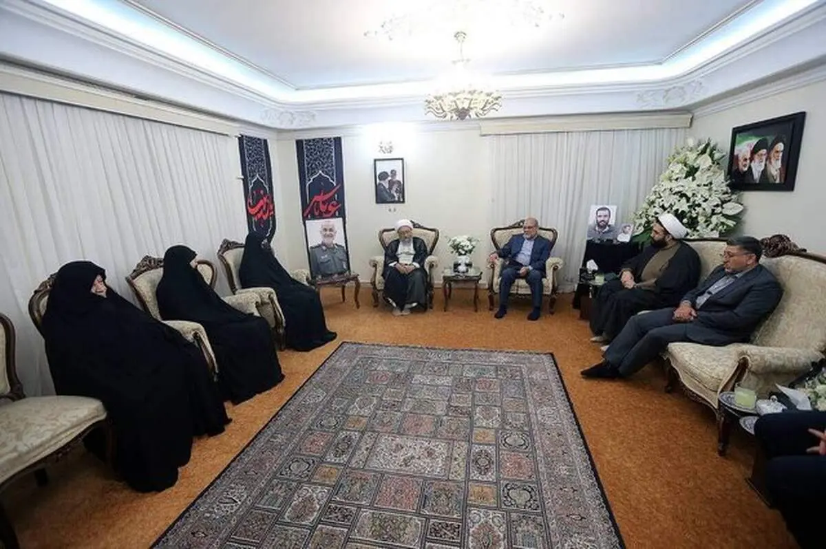 آملی لاریجانی به منزل سردار سلامی رفت