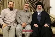 تصویری از سردار امیرعلی حاجی‌زاده در کنار یاران شهیدش + ببینید 