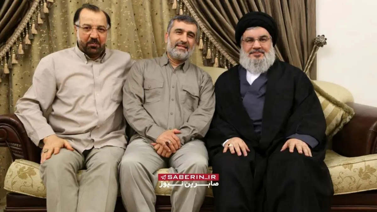 تصویری از سردار امیرعلی حاجیزاده در کنار یاران شهیدش + ببینید