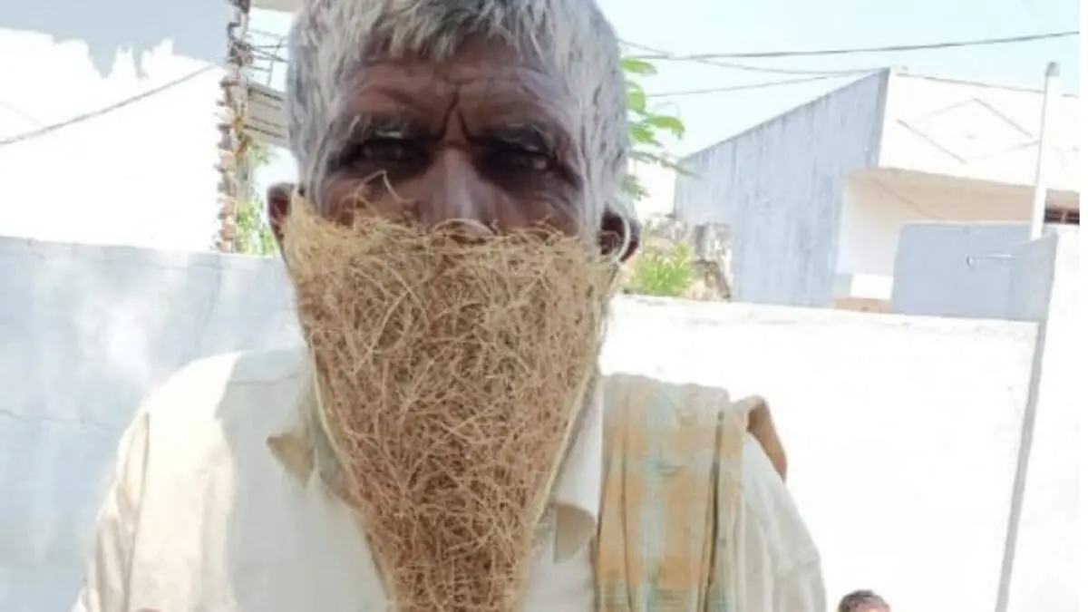 ماسک عجیب این مرد سوژه رسانه ها شد!
