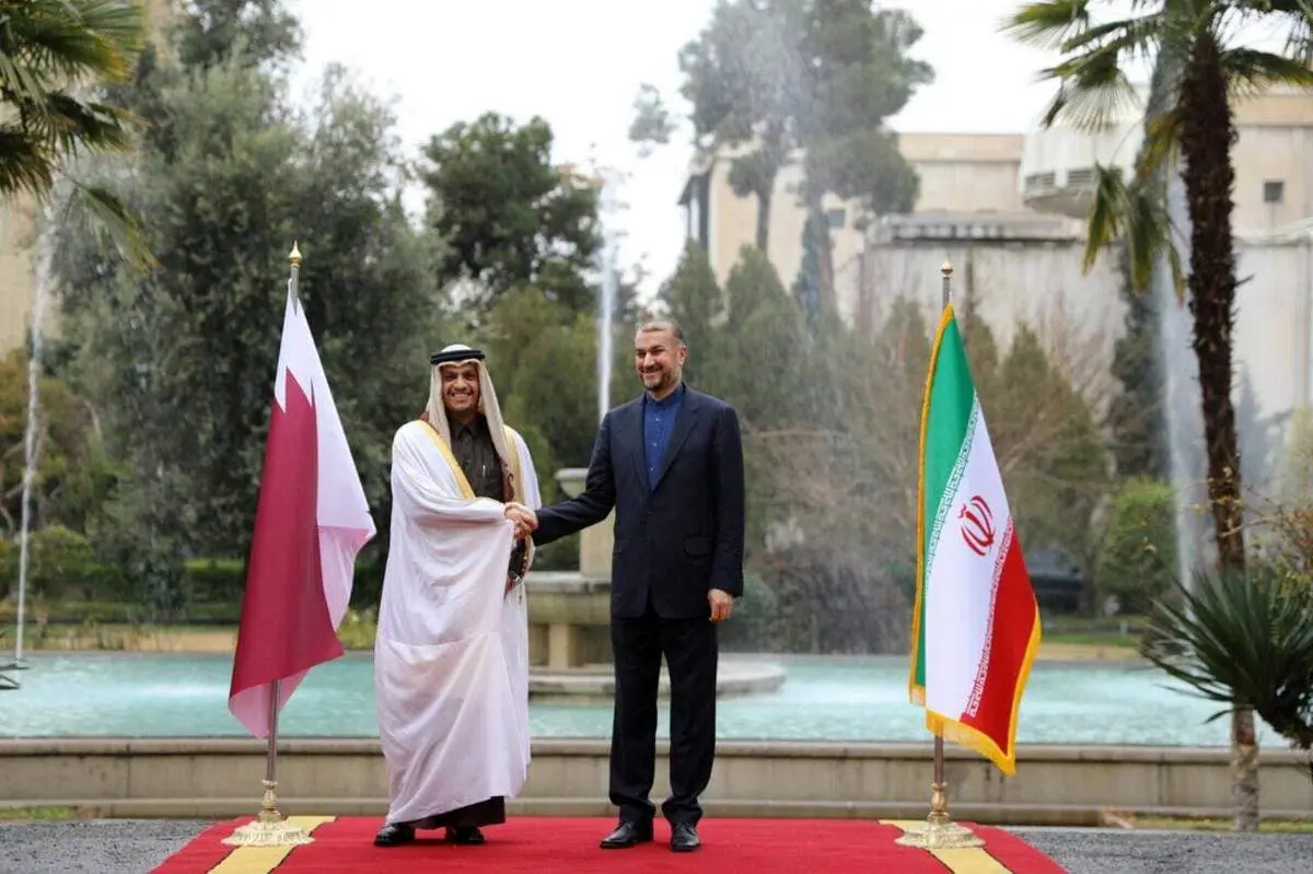 وزیران امور خارجه ایران و قطر در تهران دیدار کردند