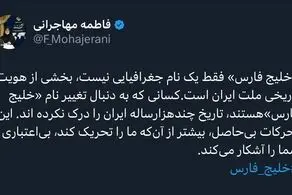 کسانی که به دنبال تغییر نام «خلیج فارس»هستند، تاریخ چندهزارساله ایران را درک نکرده اند 
