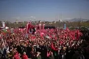 تجمع گسترده مخالفان اردوغان در استانبول 