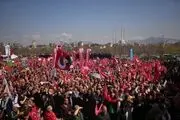 تجمع گسترده مخالفان اردوغان در استانبول 