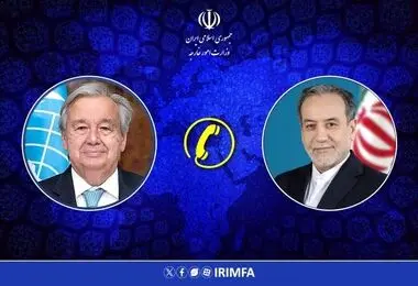 تماس تلفنی دبیرکل سازمان ملل متحد با وزیر امور خارجه کشورمان