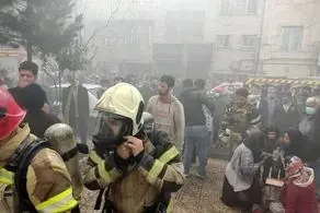 ۴۶ نفر در حادثه آتش‌سوزی مهیب در شرق تهران نجات پیدا کردند + عکس