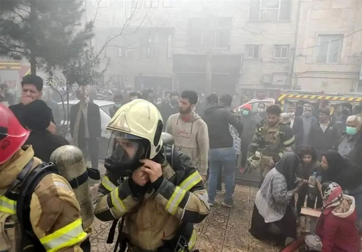 ۴۶ نفر در حادثه آتشسوزی مهیب در شرق تهران نجات پیدا کردند + عکس