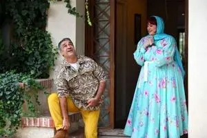 ژست جذاب نعیمه نظام‌دوست و پژمان جمشیدی/ عکس