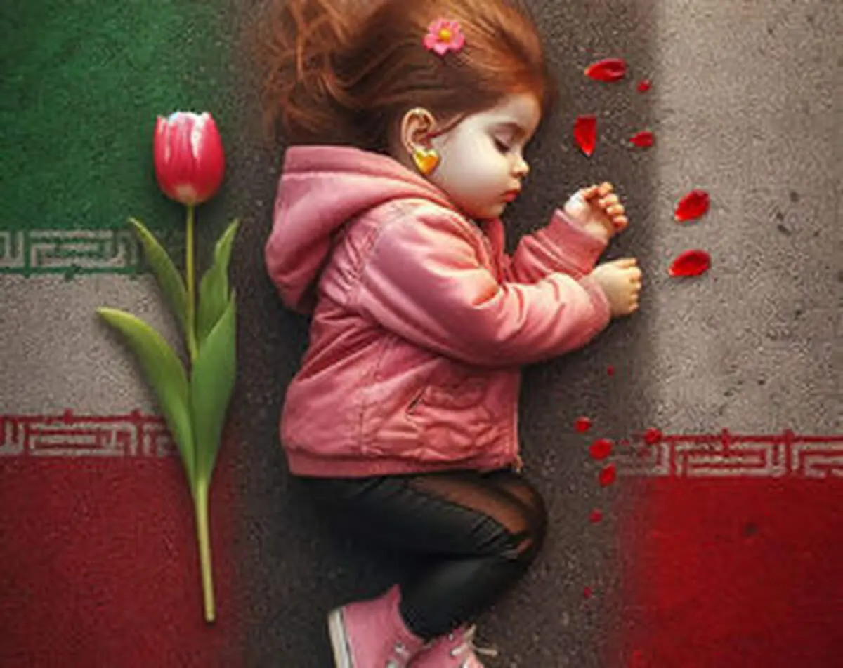 تصویر سوزناک از مزار دختر کاپشن صورتی با گوشواره‌های قلبی/ عکس