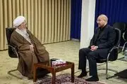 قالیباف به دیدار مراجع تقلید رفت