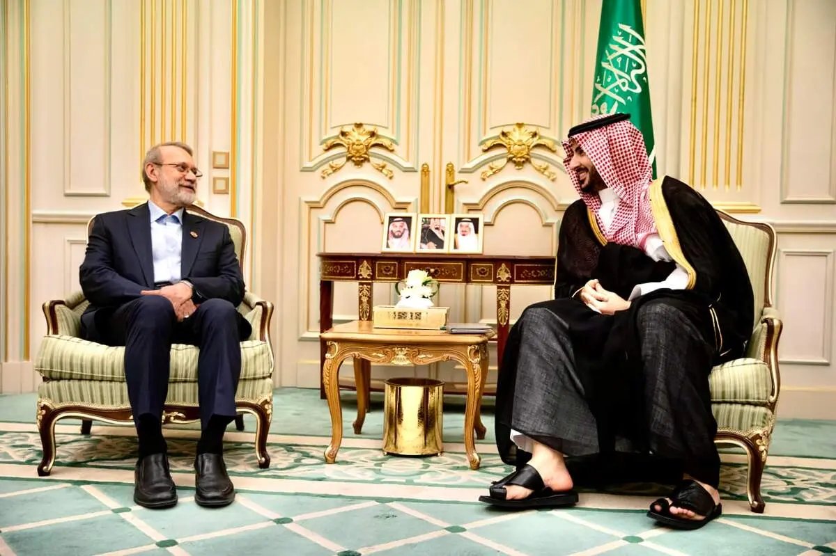 علی لاریجانی با خالد بن سلمان دیدار کرد