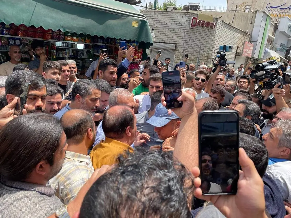 عکس از مسعود پزشکیان در میدان شوش + ببینید 