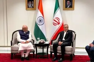 دیدار رئیس‌ جمهور با نخست‌ وزیر هند