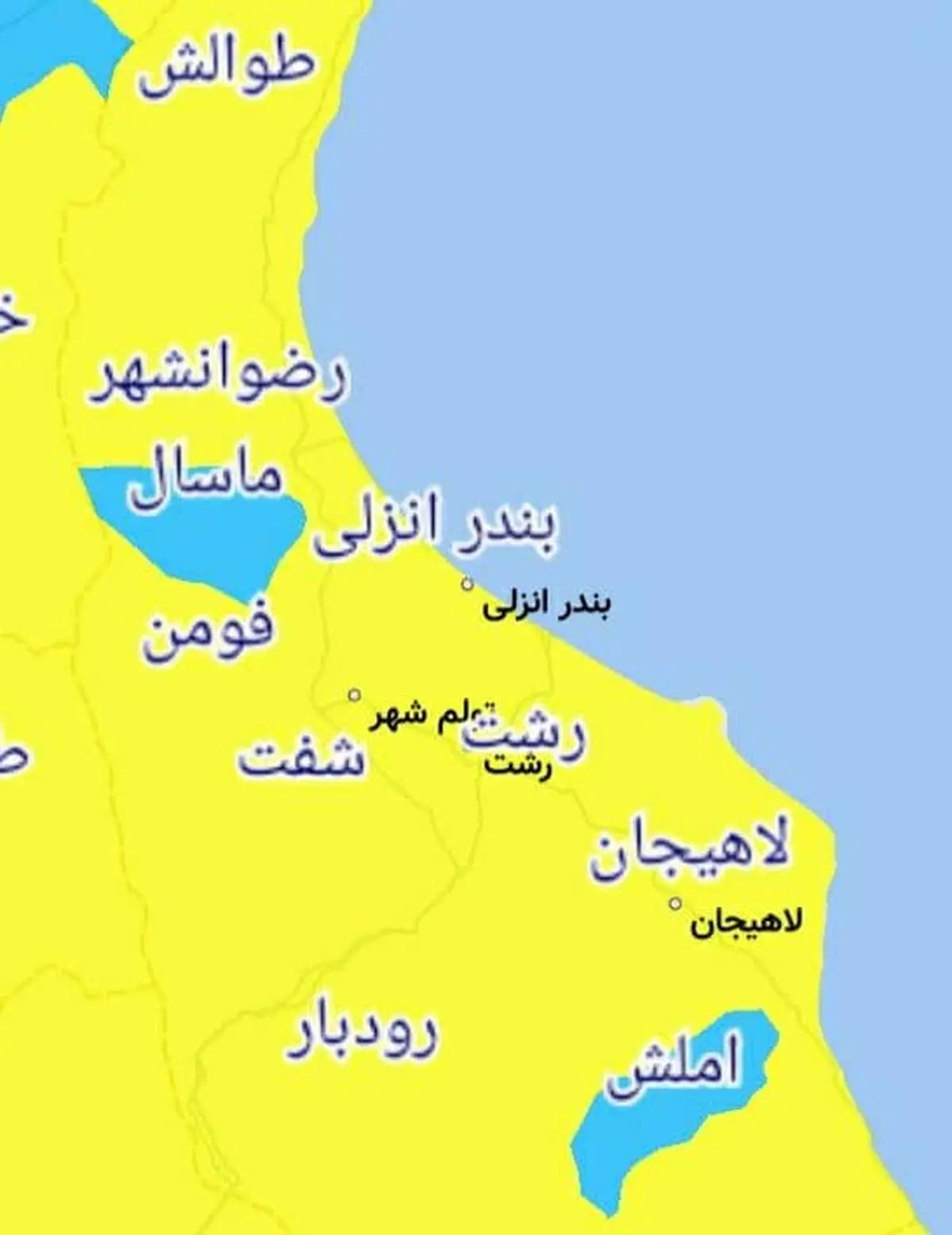 پاک ترین شهرهای استان گیلان از لحاظ کرونا در نوروز 1400