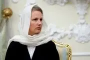 حجاب متفاوت سفیر سوئیس در تهران در دیدار با رئیسی/ ببینید 