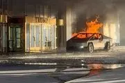 فرد داخل تسلا پیش از انفجار با شلیک به سر خودکشی کرده بود‌