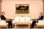 دیدار و گفتگوی پزشکیان با رهبر ملی ترکمنستان