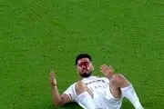 فواره خون از صورت امید عالیشاه در برخورد شدید با بازیکن الریان/ فیلم
